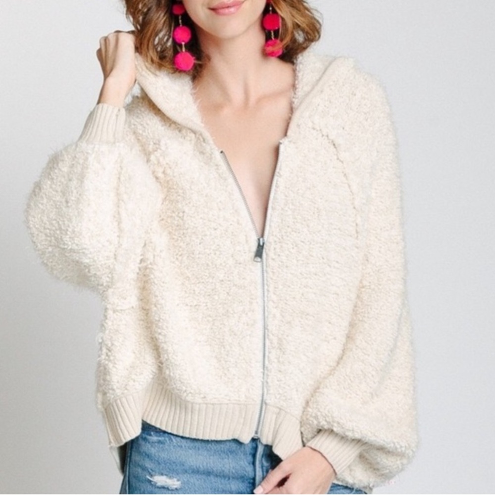 Free people Sherpa Zip Up